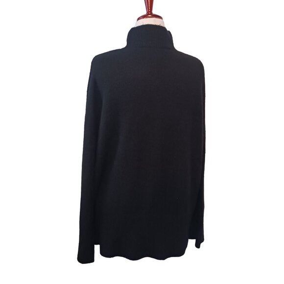 NEW Vero Moda Wind Highneck Pullover Oversized Sweater  Stretchy Black‎ Size M - Picture 7 of 14